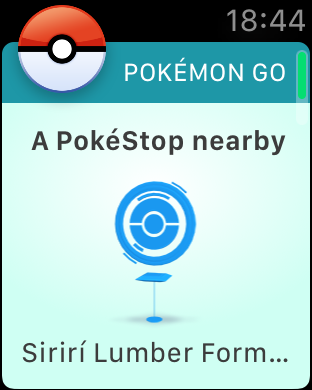 Pokémon Go en el Apple Watch