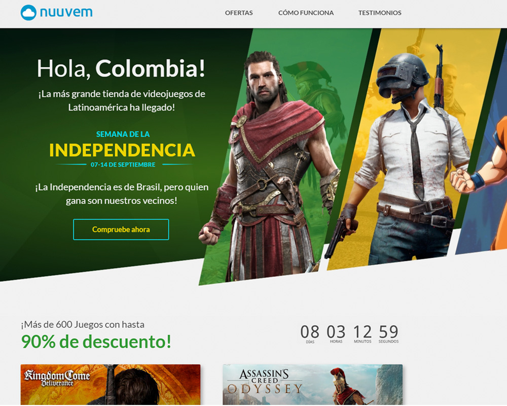 Nuuvem ya está en Colombia