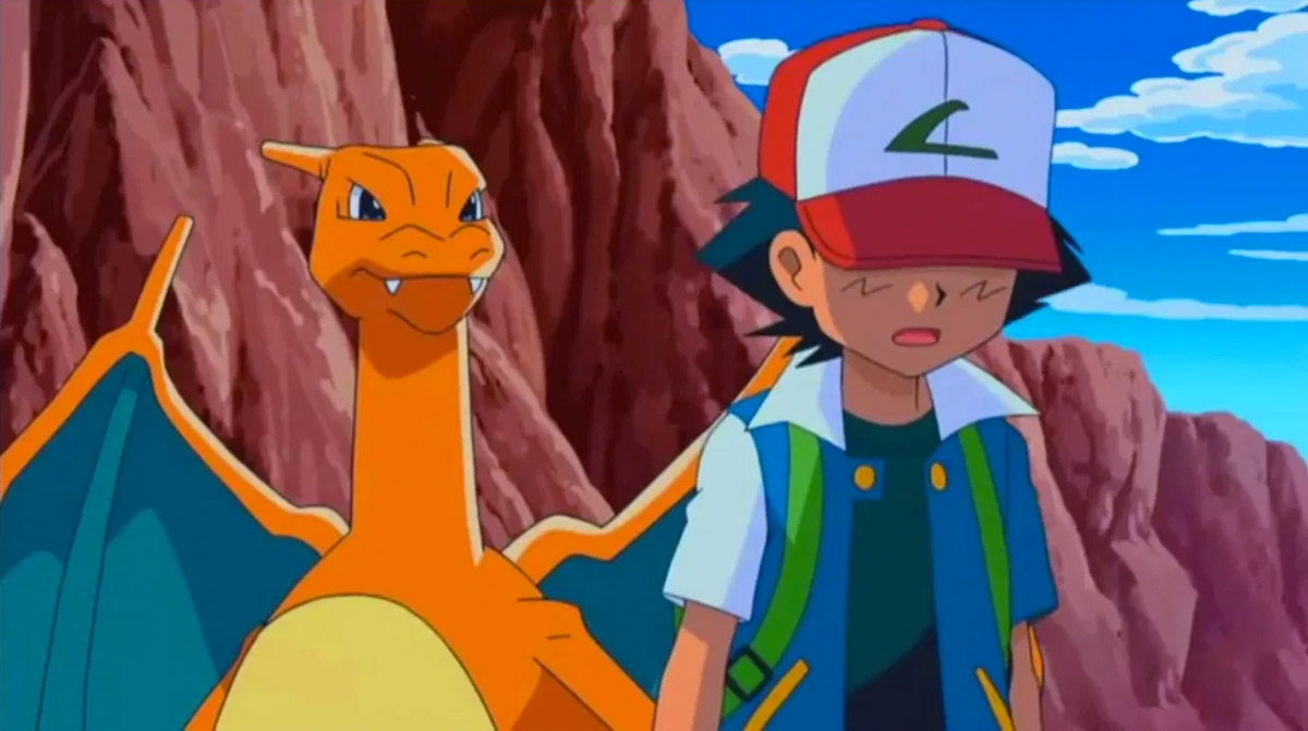 Ash Ketchum y Charizard - Pokémon