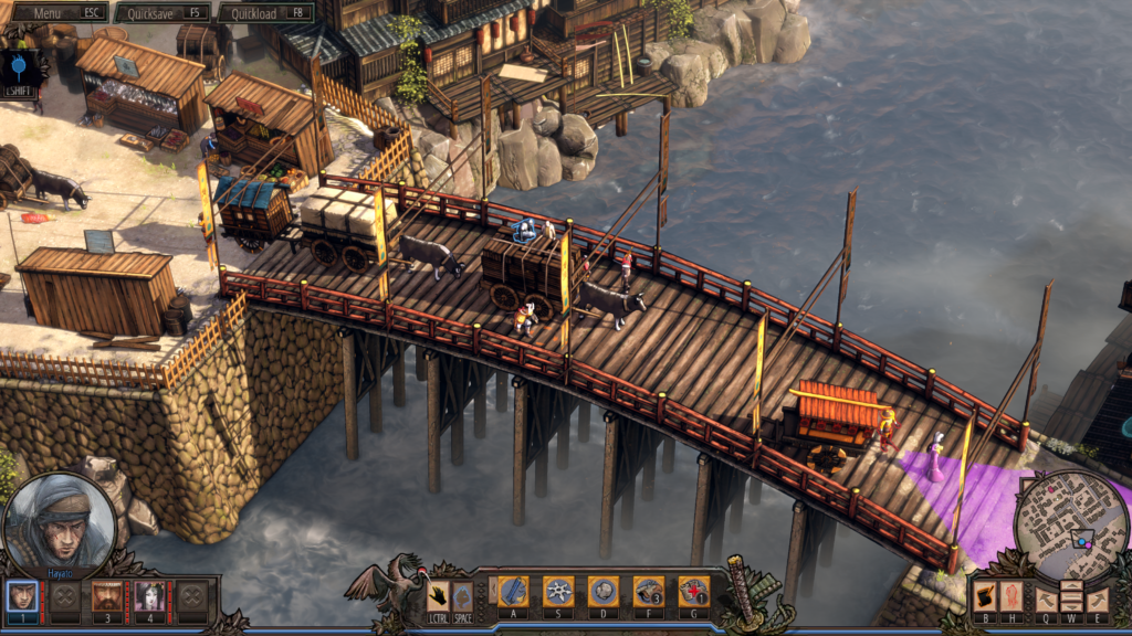 Los hermosos y bien realizados mapas de Shadow Tactics - Aiko's Choice