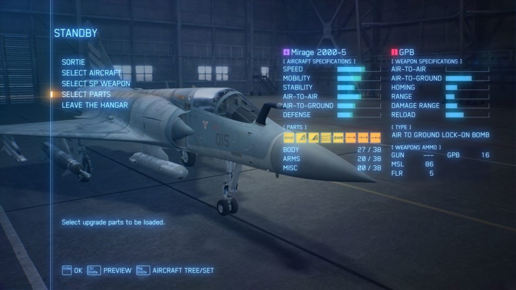 Personalización - Ace Combat Skies Unknown.