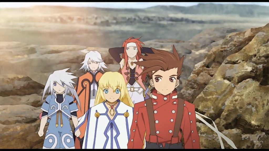 Tales of Symphonia tiene problemas de superposición, aún en las escenas.