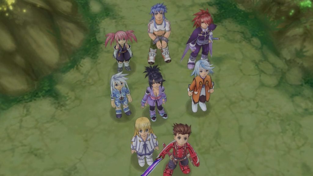 El grupo de personajes de Tales of Symphonia