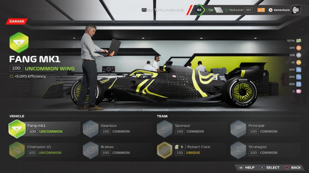 Customización de vehículos en F1 23