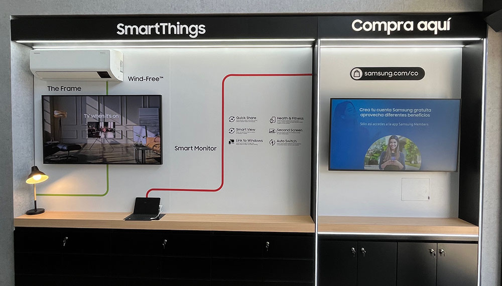 Podrás interactuar con los productos en la Casa Samsung en Cali.